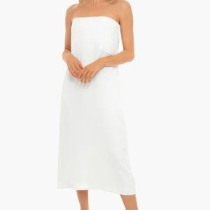 NWT Tuckernuck White Strapless Marin Dress (Large)